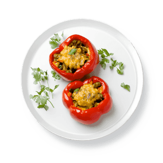 Stuffed Vegetables macro photo