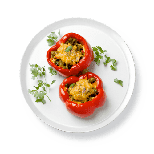 Stuffed Vegetables macro photo