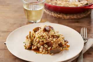 Photo of Artichoke and aubergine rice