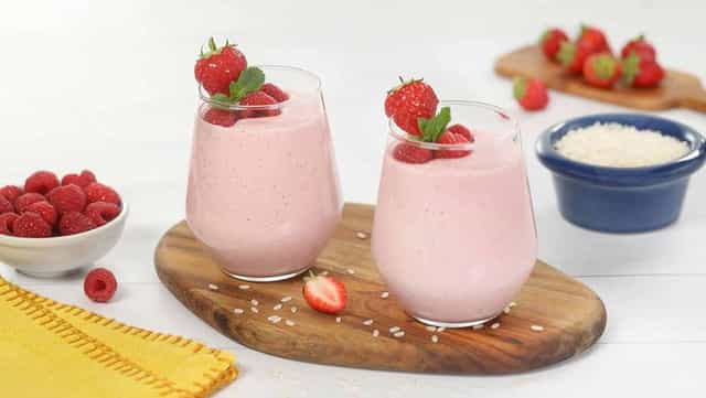 Photo of Red Berry rice smoothie