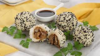 Photo of Sticky Rice and Chicken Sesame balls