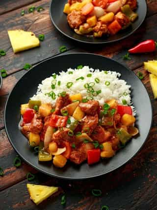 Photo of Sweet and Sour Chicken with pineapple and SunWhite Rice
